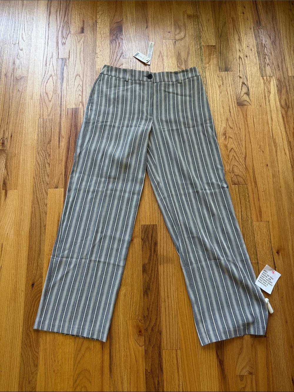 Topshop Striped Pants new with tags size 6